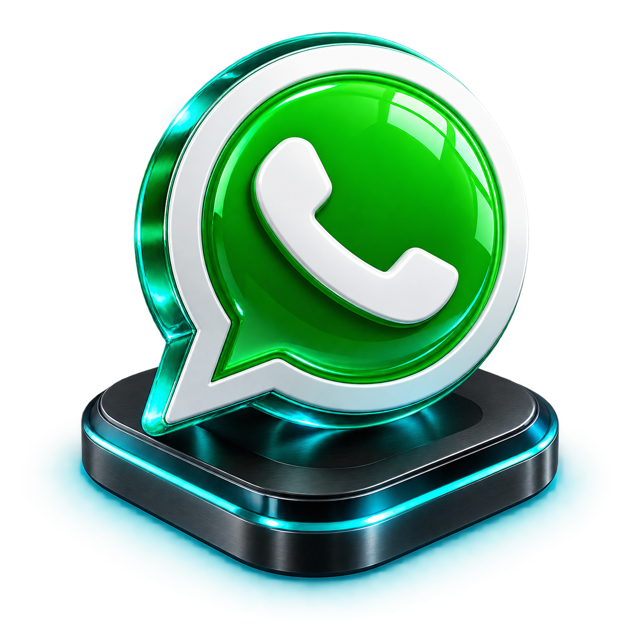 Representação 3D do módulo WhatsApp